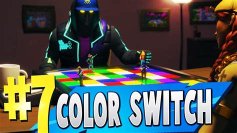 Drive to the colored tile before the timer runs out to survive Watch out, the timer gets raster with each storm circle. . Color switch fortnite code